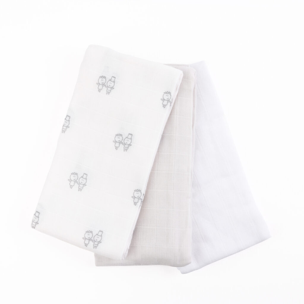Muslin Swaddle Blankets Singapore 100 Cotton (3 pack)