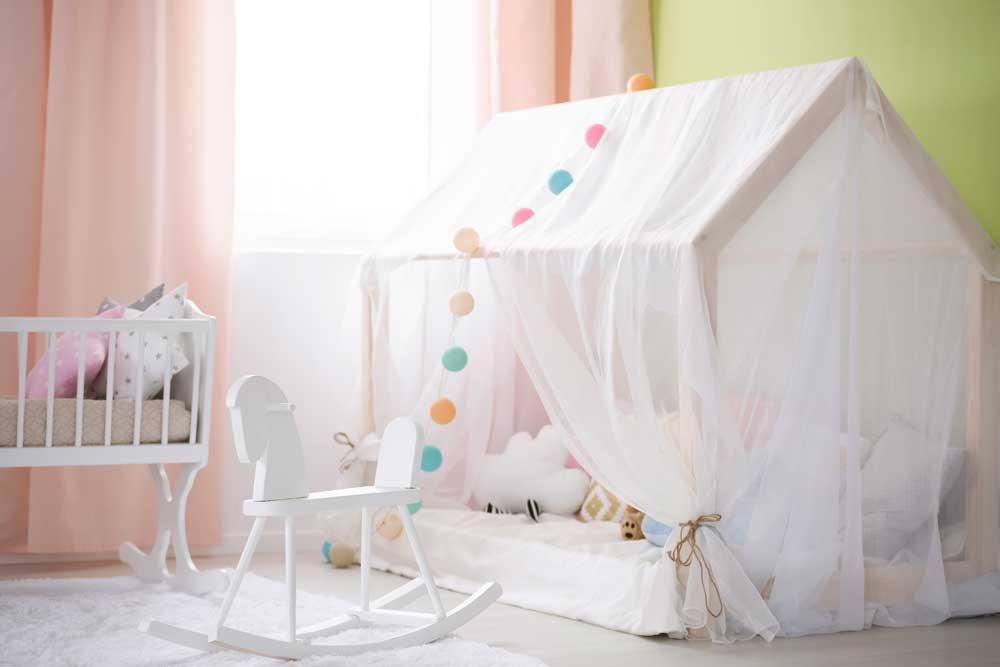 baby furniture in baby's room